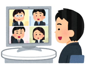 Web会議を行っている画像